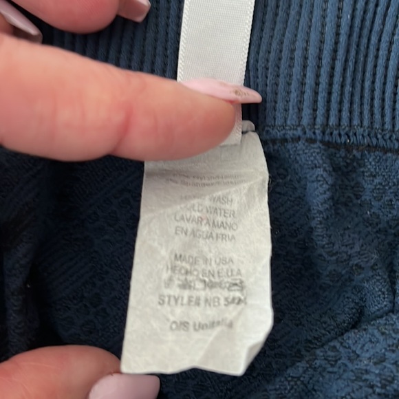 Legging tights in blue/black pattern - Picture 4 of 4